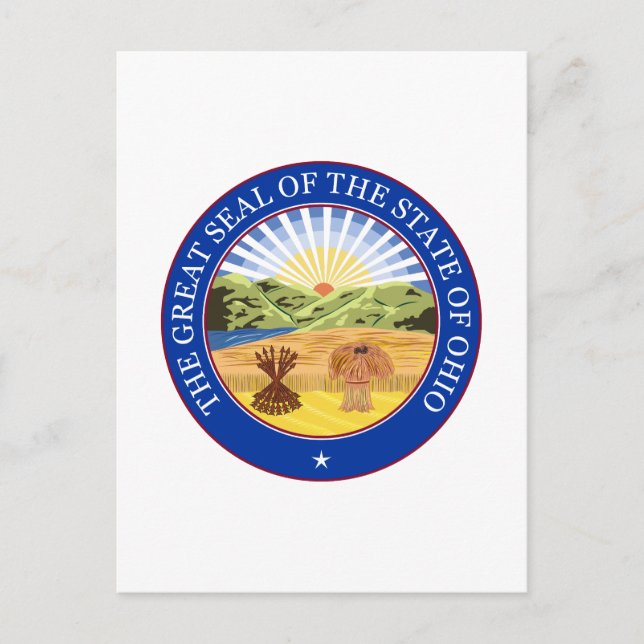 Ohio State Seal Postcard (Front)