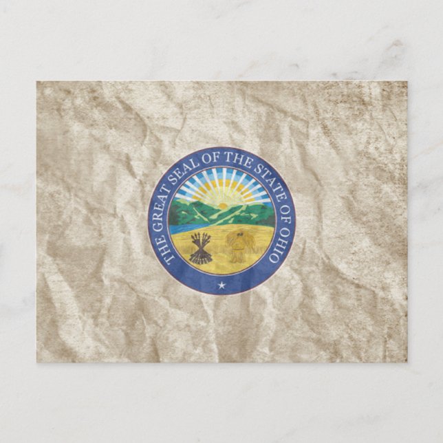 Ohio State Seal Postcard (Front)