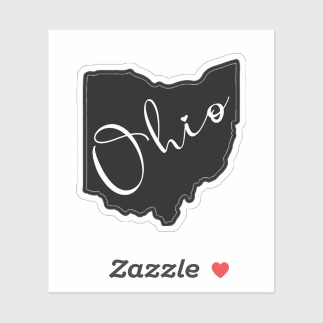 Ohio State Shape Outline - Ohio Map Outline (Sheet)