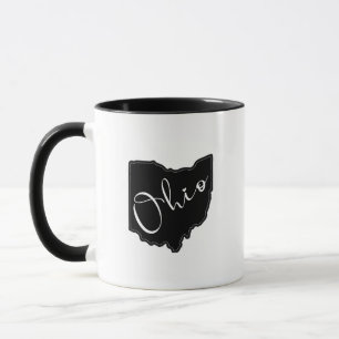 Ohio State Shape Outline - Ohio Map Outline Mug