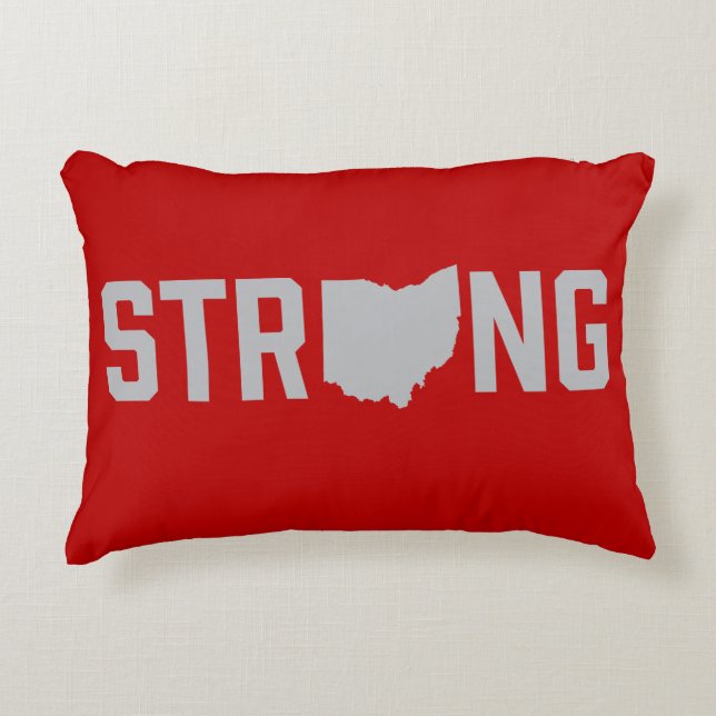 Ohio State Strong Accent Pillow (Front)