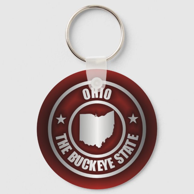 Ohio Steel (Red) Key Ring (Front)