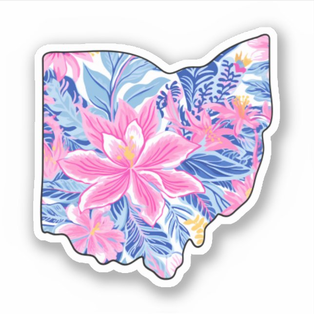 Ohio - Summer Sticker - Lilly Inspired (Front)