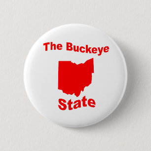Ohio: The Buckeye State 6 Cm Round Badge