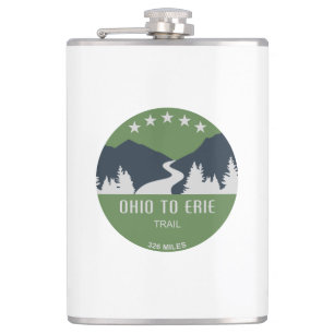 Ohio To Erie Trail Hip Flask