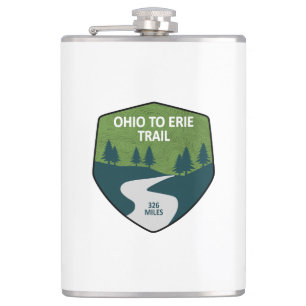 Ohio To Erie Trail Hip Flask