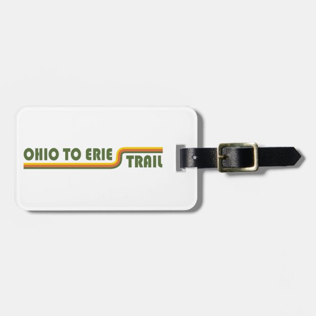 Ohio To Erie Trail Luggage Tag (Front Horizontal)