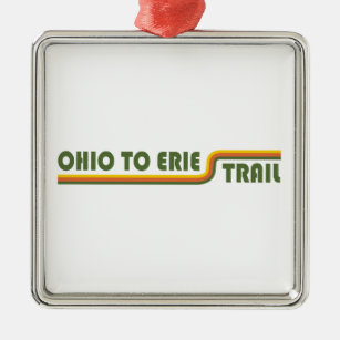 Ohio To Erie Trail Metal Tree Decoration