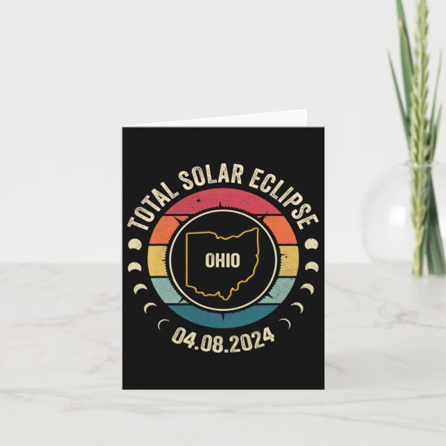 Ohio Total Solar Eclipse 2024 American Totality Ap Card (Front)