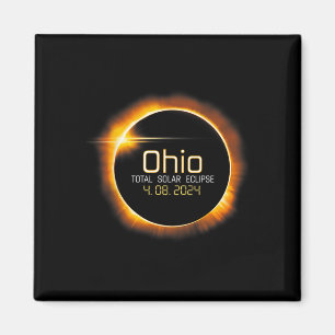 Ohio Totality Total Solar Eclipse April 8 2024  Magnet