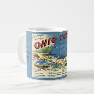 Ohio Turnpike Map Mug