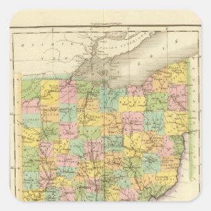 Ohio US Square Sticker