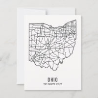 Ohio US State road map - Buckeye State map