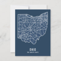 Ohio US State road map - Buckeye State map