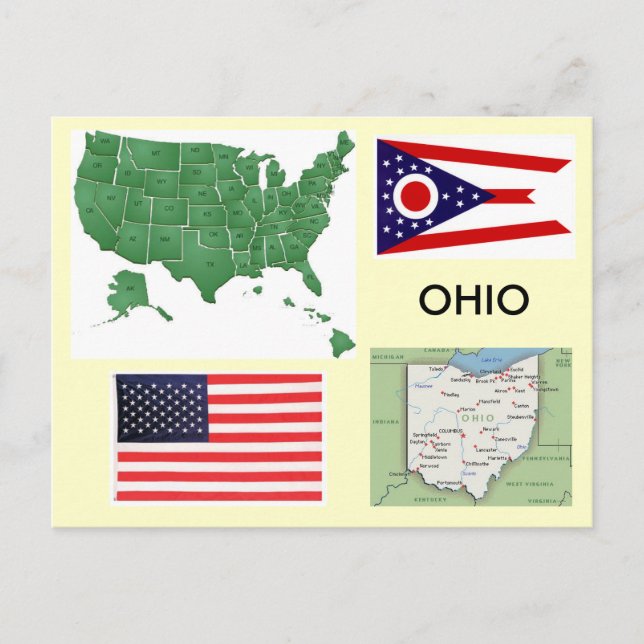 Ohio, USA Postcard (Front)