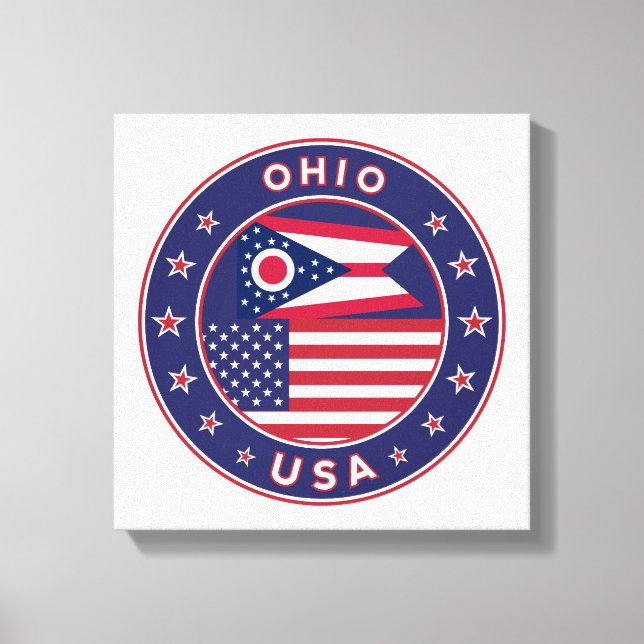 Ohio, USA States, Ohio poster, wall canvas Print (Front)