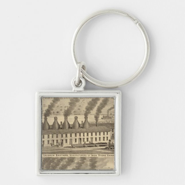 Ohio Valley Pottery, Laughlin Brothers Key Ring (Front)