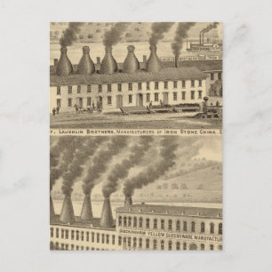 Ohio Valley Pottery, Laughlin Brothers Postcard
