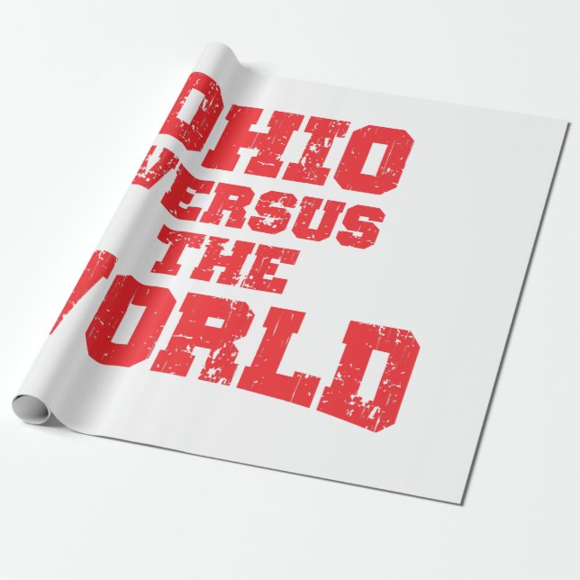 OHIO VERSUS THE WORLD WRAPPING PAPER (Unrolled)