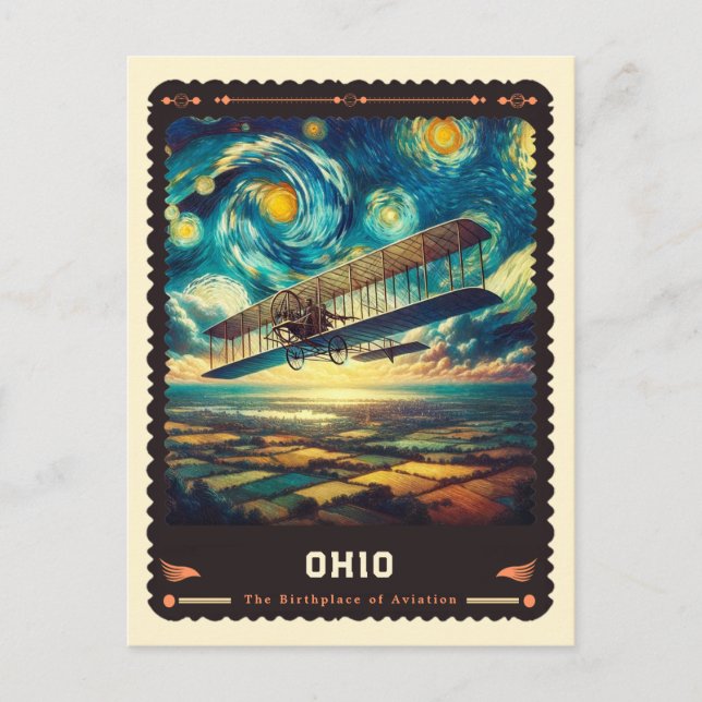 Ohio | Vincent Van Gogh Inspired Postcard (Front)