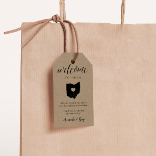 Ohio Wedding Welcome Gift Tags