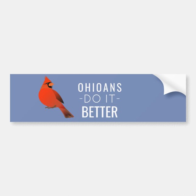 Ohioans Do It Better Bumper Sticker (Front)