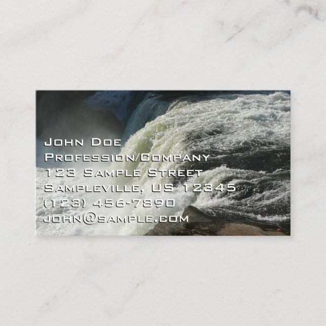 Ohiopyle Falls in Pennsylvania Business Card (Front)