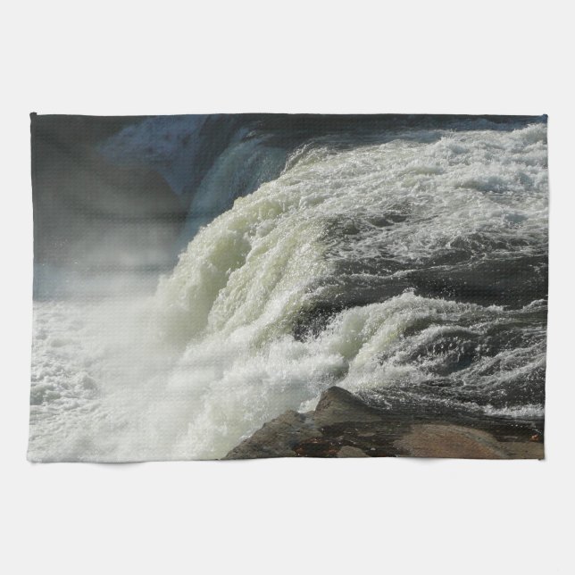 Ohiopyle Falls in Pennsylvania Tea Towel (Horizontal)