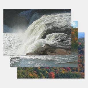 Ohiopyle Falls in Pennsylvania Wrapping Paper Sheet