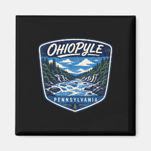 Ohiopyle pennsylvania river nature outdoor hiking magnet