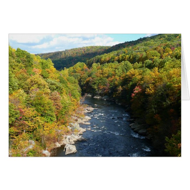 Ohiopyle River in Fall I Pennsylvania Autumn (Front Horizontal)