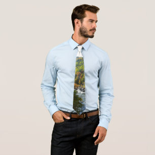 Ohiopyle River in Fall II Pennsylvania Autumn Tie