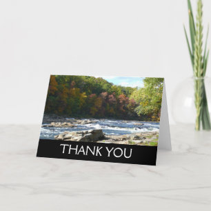 Ohiopyle River Rapids in Fall Pennsylvania Autumn Thank You Card