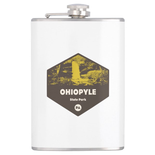 Ohiopyle State Park Pennsylvania Hip Flask (Front)