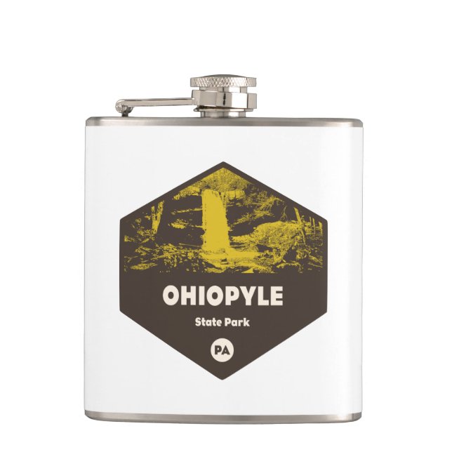 Ohiopyle State Park Pennsylvania Hip Flask (Front)