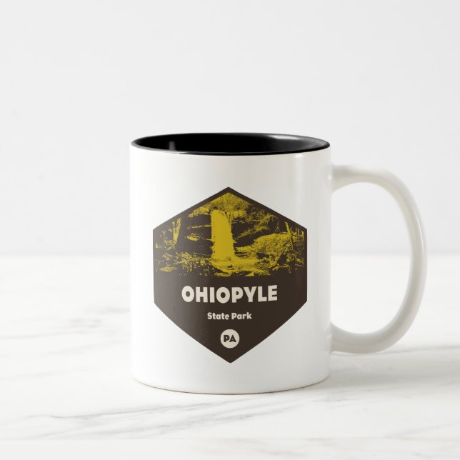 Ohiopyle State Park Pennsylvania Two-Tone Coffee Mug (Right)