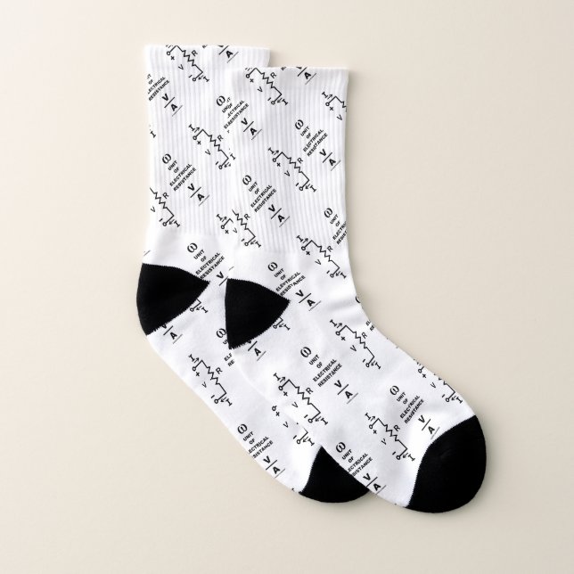 Ohm A Unit Of Electrical Resistance Physics Socks (Pair)