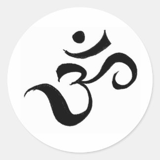 ohm classic round sticker
