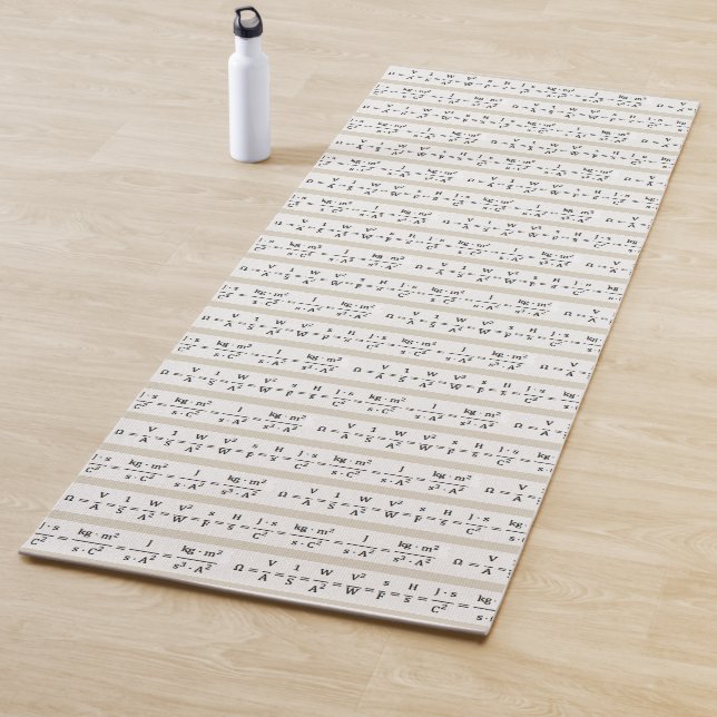 Ohm Electrical Resistance Equations Science Yoga Mat (In Situ)
