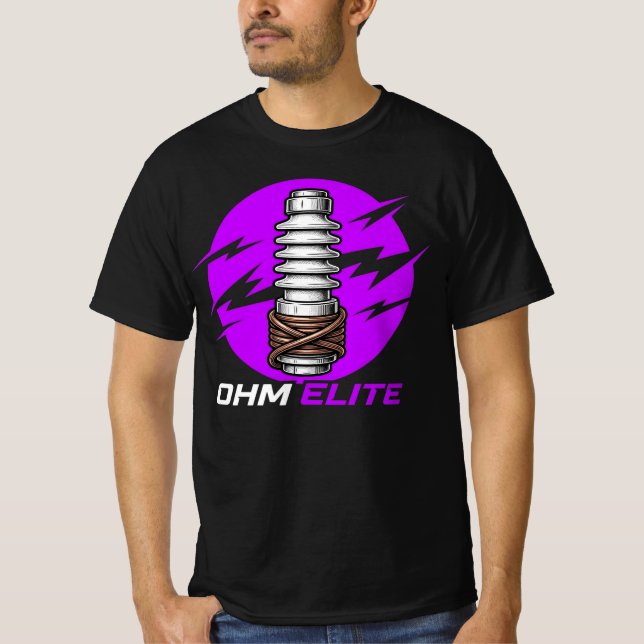 Ohm Elite Electrician Gift High Voltage T-Shirt (Front)