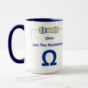 Ohm Join The Resistance Mug