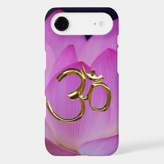 Ohm lotus flower Customise Case-Mate iPhone Case (Back)