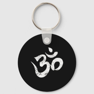 Ohm Meditation Symbol Aum Spiritual Indian Buddhis Key Ring