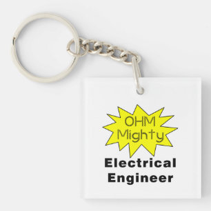 Ohm Mighty Electrical Engineer Key Ring