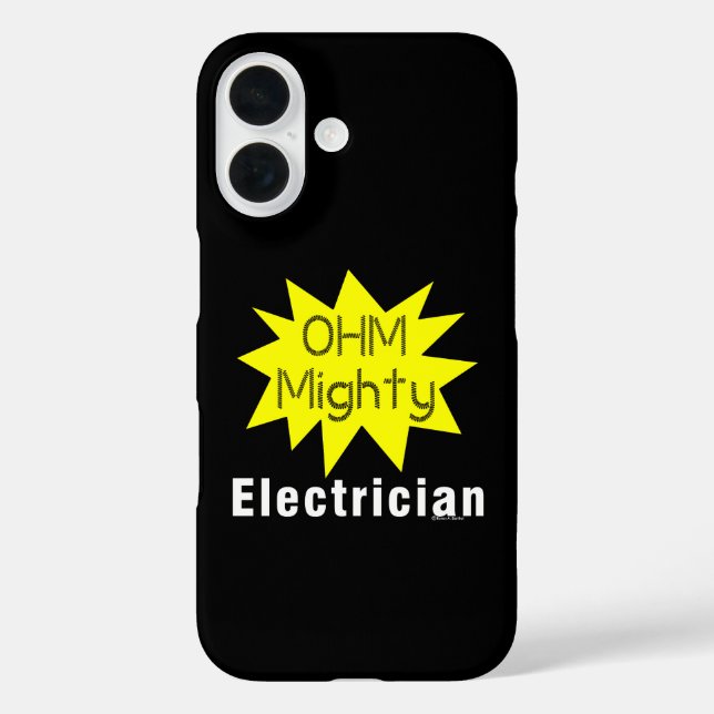 Ohm Mighty Electrician Case-Mate iPhone Case (Back)
