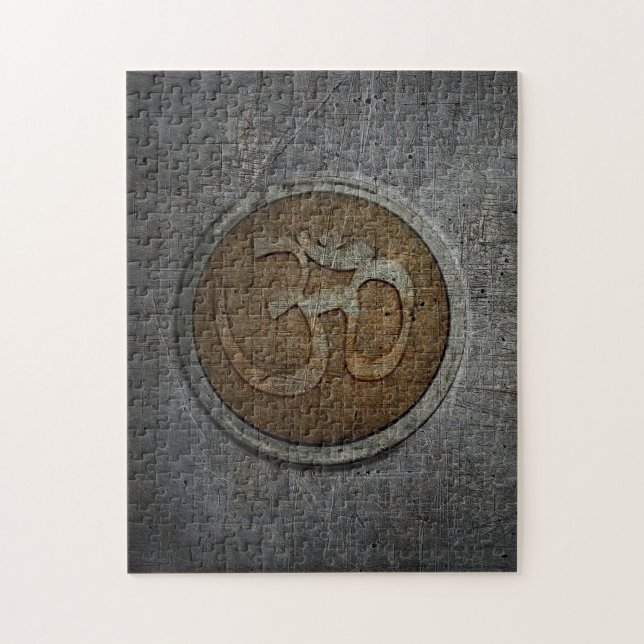 Ohm Sign Puzzle. Spirituality Meets Brain Teaser. Jigsaw Puzzle (Vertical)