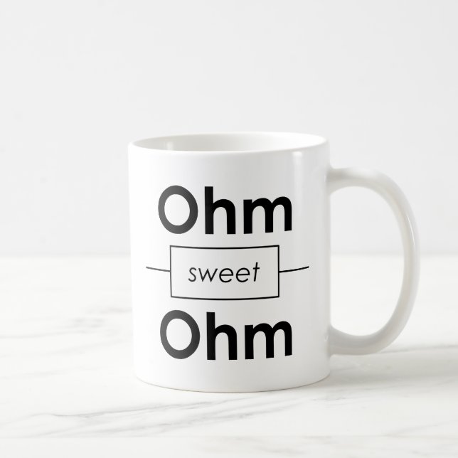 Ohm sweet Ohm gift, students Coffee Mug (Right)