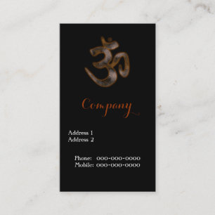 Ohm Symbol Business Card