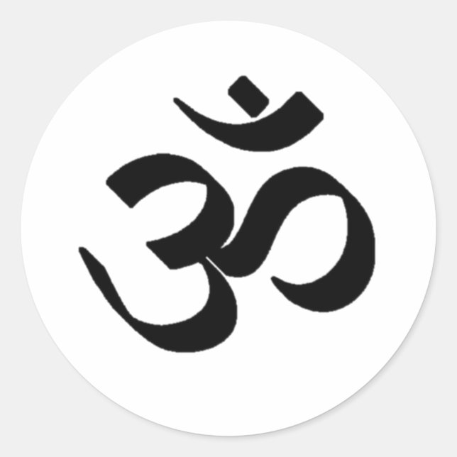 Ohm Symbol Classic Round Sticker (Front)