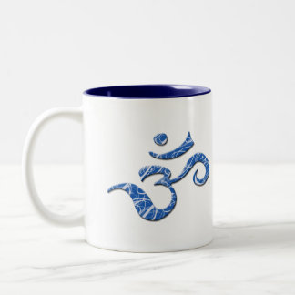 Ohm Symbol Coffee Mug in Blue